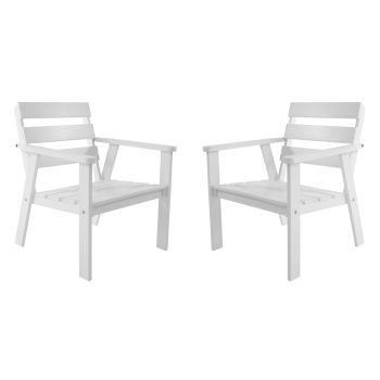 ATLANTA armchair (2 pcs/set), white