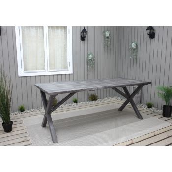 COUNTRY table 190x86 cm, shabby chic grey