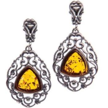 Baroque Amber Earrings 
