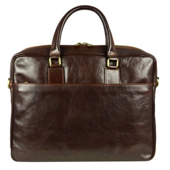 Brown Leather Briefcase Laptop Bag - Little Prince 
