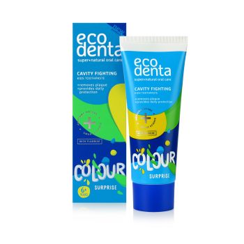 ECODENTA color surprise cavity fighting kids toothpaste (75 ML)