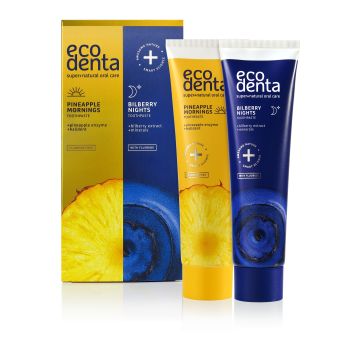 ECODENTA Pineapple and Bilberry toothpastes (2x100 ML) 