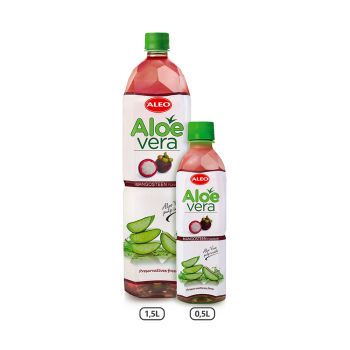ALEO Aloe Vera drink with Mangosteen flavor 