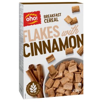 Breakfast Cereal, Flakes with Cinnamon (150g, 450g)