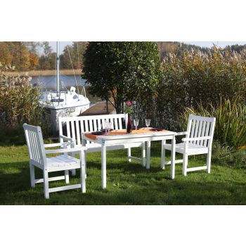 COTSWOLD 120 dining set, white