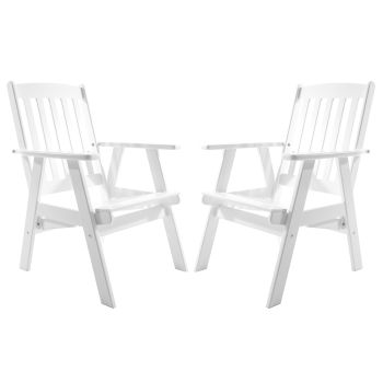 OSCAR 3-pos. armchair (2 pcs/set), white