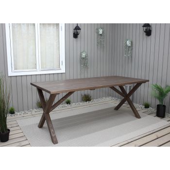 COUNTRY table 190x86 cm, brown