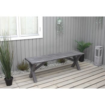 COUNTRY bench 140 cm, shabby chic grey
