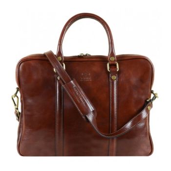 Brown Leather Laptop Bag - The Hobbit