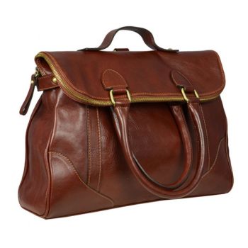 Women's Leather Backpack Tote Bag (Brown) - Charlotts Web 