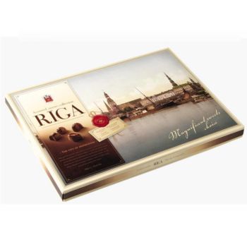 ASSORTED CHOCOLATES „RIGA“ WITH DARK CHOCOLATE 382g / 13.4oz