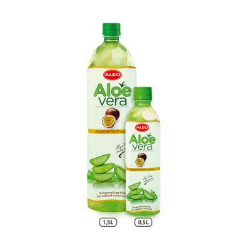 ALEO Aloe Vera drink with Passion fruit flavor 