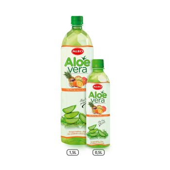 ALEO Aloe Vera drink with Tropical fruits flavor 