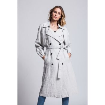 Woman Trench Coat ELEGANCE ECO color Light Grey 