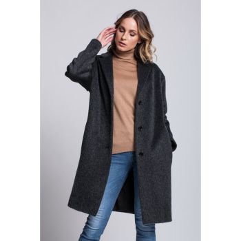 Wool coat SERENITY color Grey Mel 