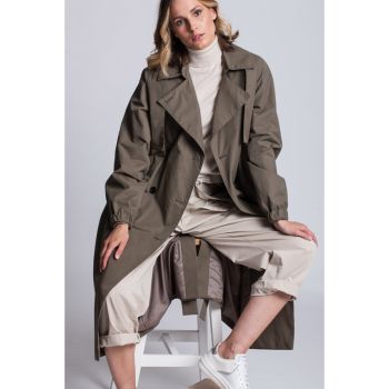 Woman Trench Coat ELEGANCE color Dark Beige 