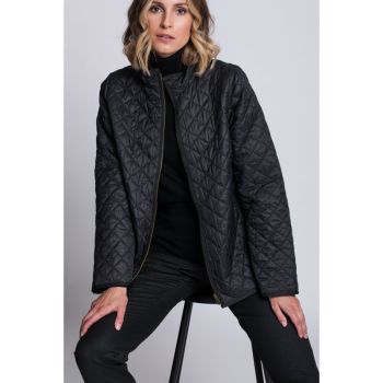 Woman Quilted Jacket LIGHT color Black 