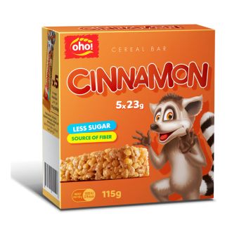 Cereal Bar, Cinnamon (23g) Box of 5