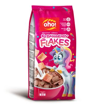 Breakfast Cereal, Strawberry Flakes (150g)